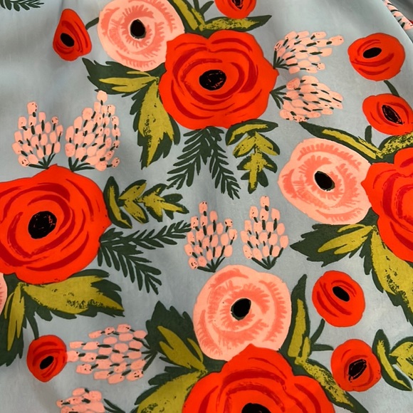 {Anthro} Paper Crown + Rifle Paper Co. Fluttered Blooms Swing Dress Blogger Fave - Picture 9 of 9